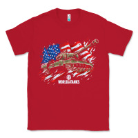 Red world of tanks veterans day collection (t26e3 eagle 7) t shirt Classic Tee - linhVisuals