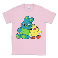 Bubblegum Pink bunny and ducky Classic Tee - linhVisuals
