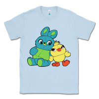 Dusty Blue bunny and ducky Classic Tee - linhVisuals