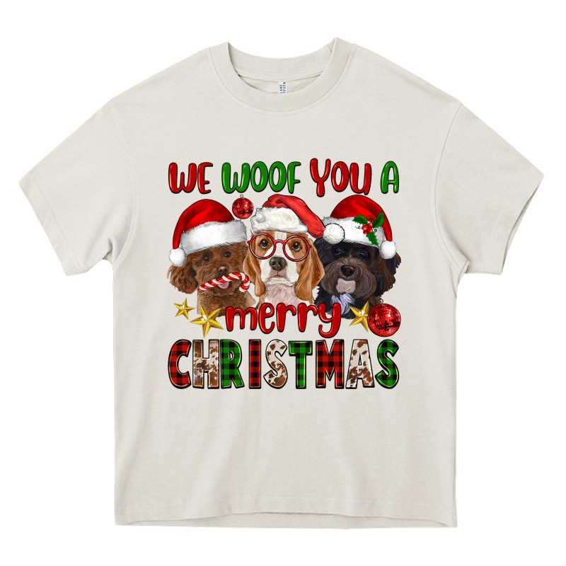 We Woof You A Merry Christmas Heavy Core Tee by FaDigitalArtStudio | Teevron