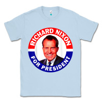 Dusty Blue richard nixon president usa vote election campaign t shirt Classic Tee - linhVisuals