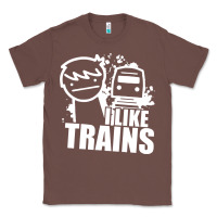 Chestnut i like trains Classic Tee - linhVisuals