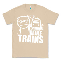 Mushroom i like trains Classic Tee - linhVisuals