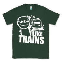Sports Green i like trains Classic Tee - linhVisuals
