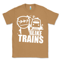 Toasted Coconut i like trains Classic Tee - linhVisuals