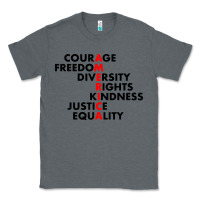 Charcoal Heather anti trump resist Classic Tee - linhVisuals