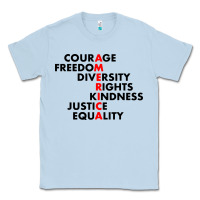 Dusty Blue anti trump resist Classic Tee - linhVisuals