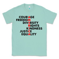 Seafoam anti trump resist Classic Tee - linhVisuals