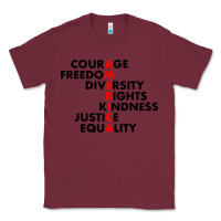 Burgundy anti trump resist Classic Tee - linhVisuals