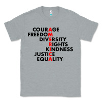 Heather Grey anti trump resist Classic Tee - linhVisuals