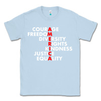 Dusty Blue anti trump resist Classic Tee - linhVisuals