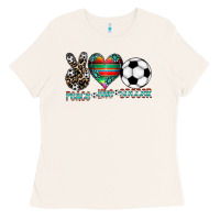 Bone peace love soccer Ladies Tee - CowhideDigitalArt