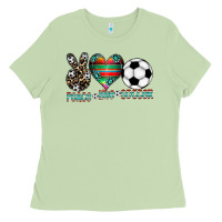 Matcha peace love soccer Ladies Tee - CowhideDigitalArt