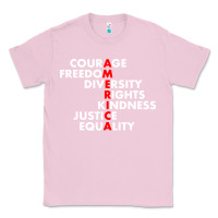 Bubblegum Pink anti trump resist Classic Tee - linhVisuals