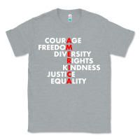 Heather Grey anti trump resist Classic Tee - linhVisuals