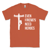 Copper even firemen need heroes lineworker powerline technician premium Classic Tee - linhVisuals