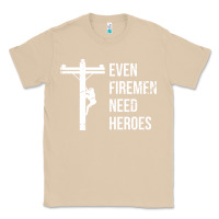 Mushroom even firemen need heroes lineworker powerline technician premium Classic Tee - linhVisuals