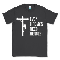 Smoke even firemen need heroes lineworker powerline technician premium Classic Tee - linhVisuals