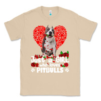 Mushroom pitbull lover dog roses funny just a girl who loves pitbull 213 pitbul Classic Tee - linhVisuals