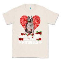 Natural pitbull lover dog roses funny just a girl who loves pitbull 213 pitbul Classic Tee - linhVisuals
