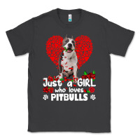 Smoke pitbull lover dog roses funny just a girl who loves pitbull 213 pitbul Classic Tee - linhVisuals