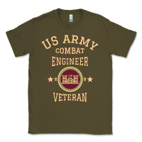 Army Green us army combat engineer combat engineer veteran gift pullover hoodie Classic Tee - linhVisuals