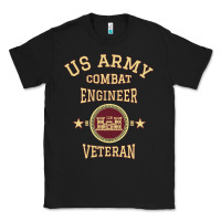 Black us army combat engineer combat engineer veteran gift pullover hoodie Classic Tee - linhVisuals