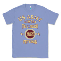 Colony Blue us army combat engineer combat engineer veteran gift pullover hoodie Classic Tee - linhVisuals