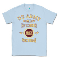 Dusty Blue us army combat engineer combat engineer veteran gift pullover hoodie Classic Tee - linhVisuals