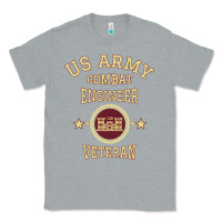 Heather Grey us army combat engineer combat engineer veteran gift pullover hoodie Classic Tee - linhVisuals