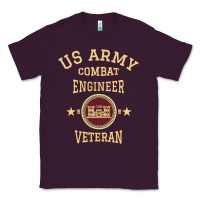 Plum us army combat engineer combat engineer veteran gift pullover hoodie Classic Tee - linhVisuals