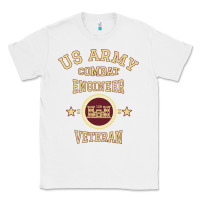 White us army combat engineer combat engineer veteran gift pullover hoodie Classic Tee - linhVisuals