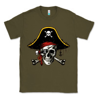 Army Green pi rate 3 14 Classic Tee - linhVisuals