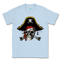 Dusty Blue pi rate 3 14 Classic Tee - linhVisuals