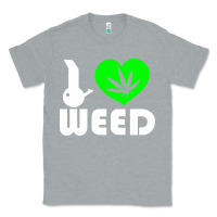 Heather Grey i love weed fun Classic Tee - linhVisuals