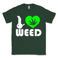 Sports Green i love weed fun Classic Tee - linhVisuals