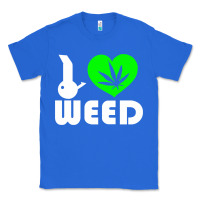 True Royal i love weed fun Classic Tee - linhVisuals