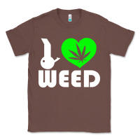 Chestnut i love weed fun Classic Tee - linhVisuals