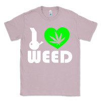 Lilac i love weed fun Classic Tee - linhVisuals