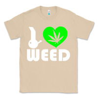 Mushroom i love weed fun Classic Tee - linhVisuals
