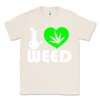 Natural i love weed fun Classic Tee - linhVisuals