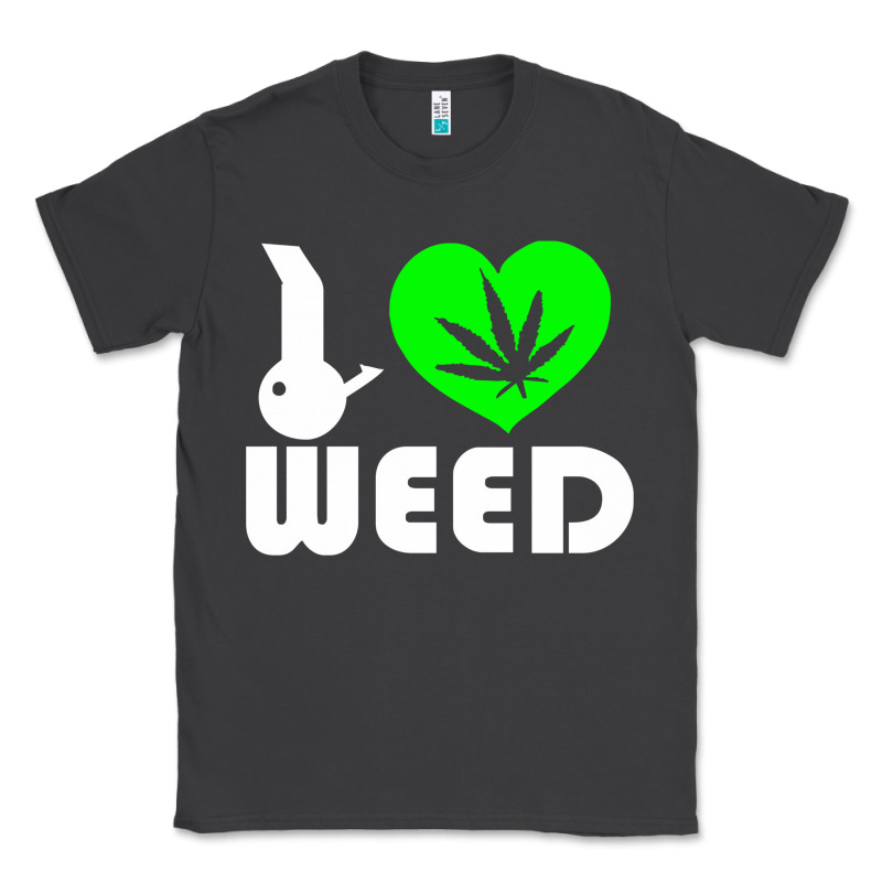 I Love Weed Fun Classic Tee by linhVisuals | Teevron
