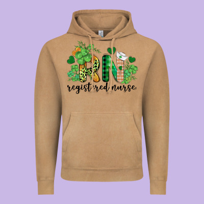 St. Patricks Day Registered Nurse Rn Vintage Hoodie Designed By Barkaloodesign