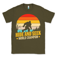 Army Green hide and seek world champion bigfoot t  shirt hide and seek world cham Classic Tee - linhVisuals
