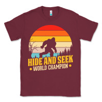 Burgundy hide and seek world champion bigfoot t  shirt hide and seek world cham Classic Tee - linhVisuals