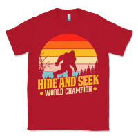 Red hide and seek world champion bigfoot t  shirt hide and seek world cham Classic Tee - linhVisuals