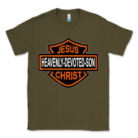 Army Green enjoy jesus christ heavenly devoted son parody religious tee t shirt Classic Tee - linhVisuals