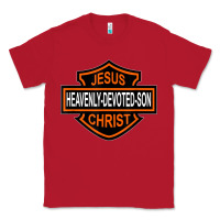 Red enjoy jesus christ heavenly devoted son parody religious tee t shirt Classic Tee - linhVisuals