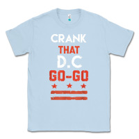 Dusty Blue vintage washington d.c crank that go go music design gift. t shirt Classic Tee - linhVisuals