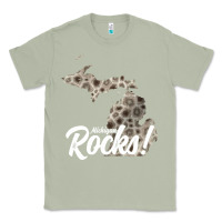 Matcha great lakes shaped men women petoskey stone michigan rocks pullover ho Classic Tee - linhVisuals